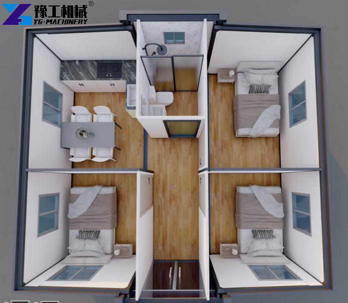 20ft 3 bedroom portable expandable container home