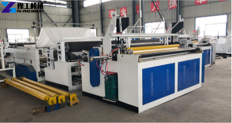 toilet paper rewinding machine for jumbo rolls