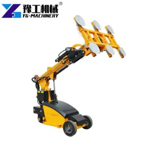 Glass lifting robot for construction site