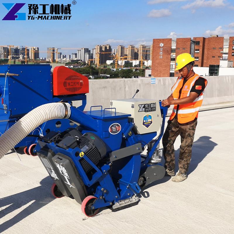 concrete shot blasting machine for bridge deck