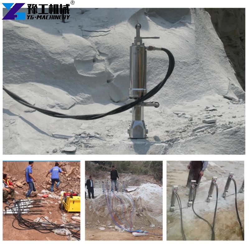hydraulic stone splitter use