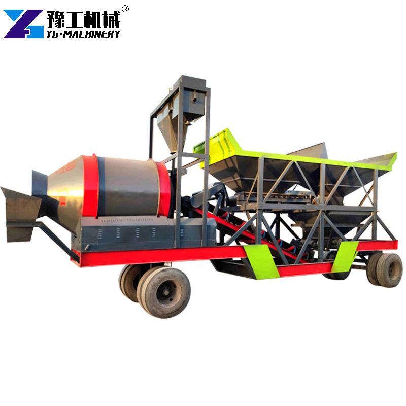 mobile concrete batch plant construction use