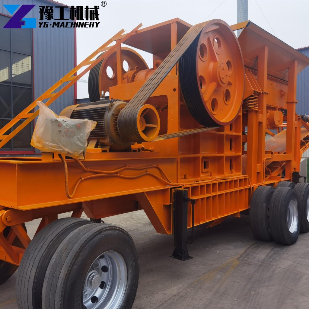 mobile crushing station rock crushing equipment