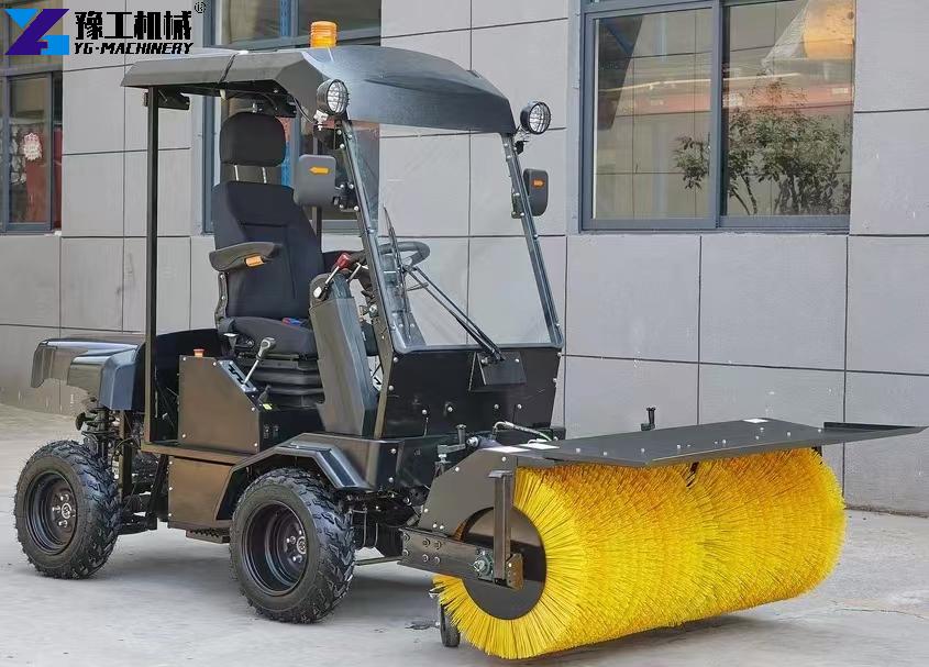 snow sweeper machine efficient sidewalk