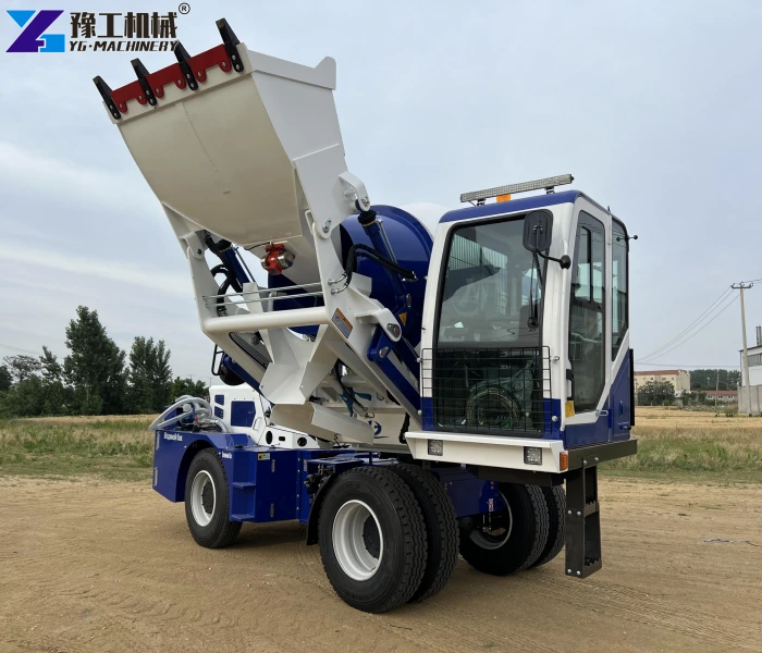 self loading concrete truck mixer