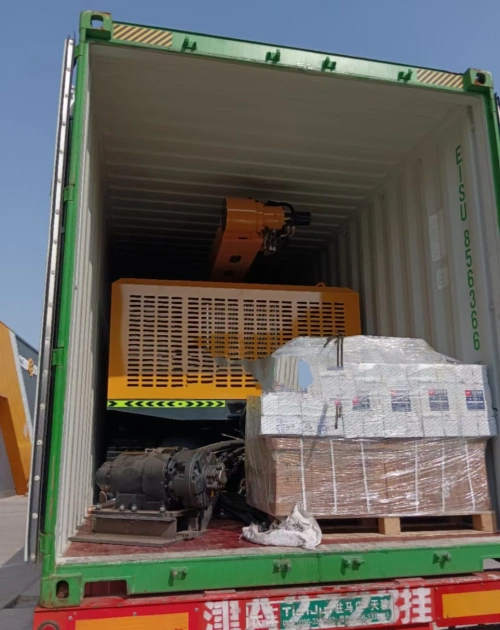Photovoltaic piling machine shipped to Saudi Arabia