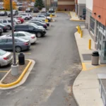 Parking lot sweeper